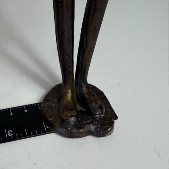 The Flutist Bronze Sculpture Figurine Musician Metalwork Art Free Spirit 11 Inch - Picture 8 of 11